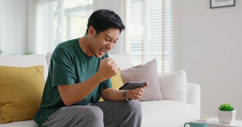Asia,People,Young,Man,Relax,Sitting,Easy,At,Home,Sofa